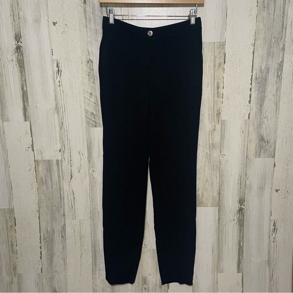 Ted Baker High Waist Straight Ankle Trouser size 0 - Black NWT - Picture 1 of 9